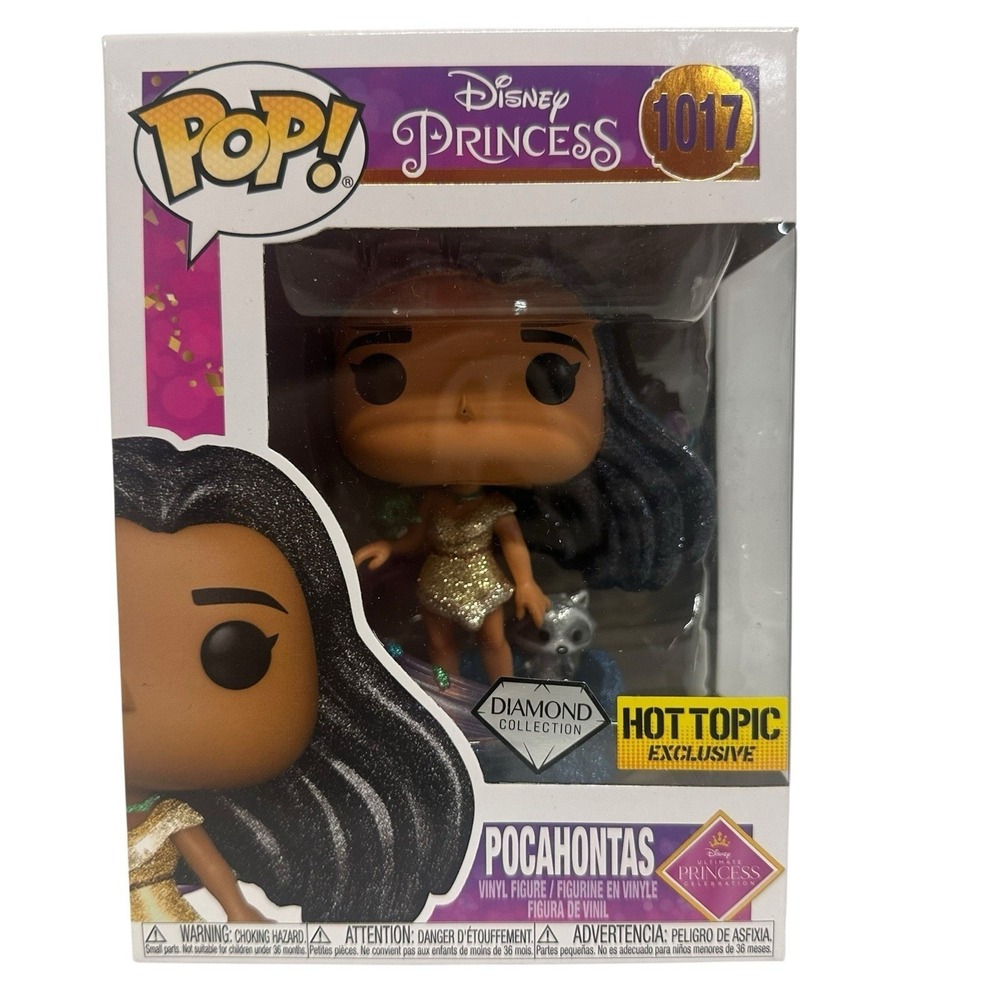 Funko Pop Disney Princess Pocahontas 1017 Diamond Hot Topic Exclusive 63200